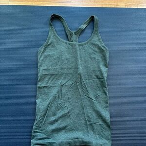 Lululemon Ebb to Street Tank, Green, Size 6